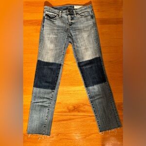 Treasure & Bond Mid Rise Skinny Boyfriend Jeans Womens Size 25 Medium Wash Denim